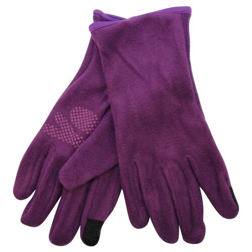 Women's Microfleece Touch Screen Glove with Grip Palm