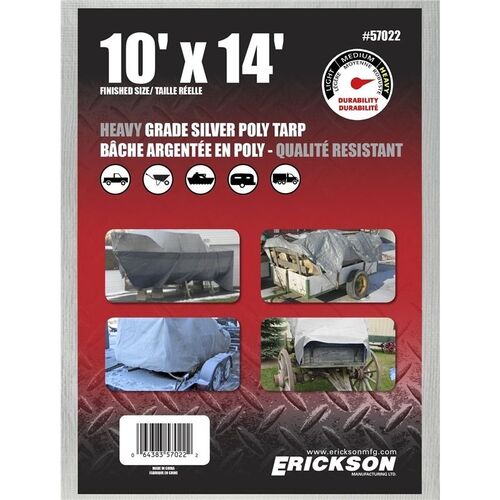 Silver Weave Tarp - 10' x 14'