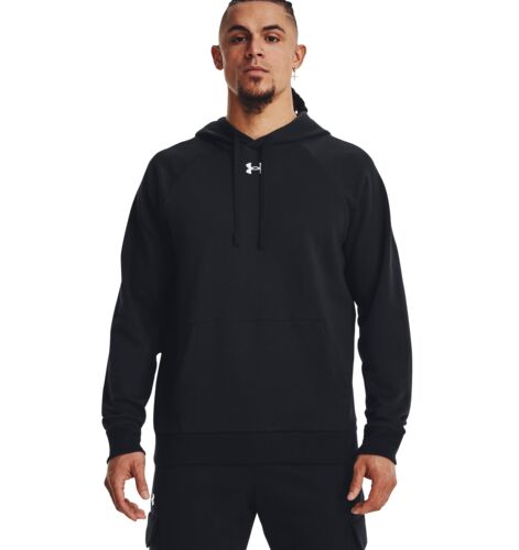 Men's UA Rival Fleece Hoodie in Black / White
