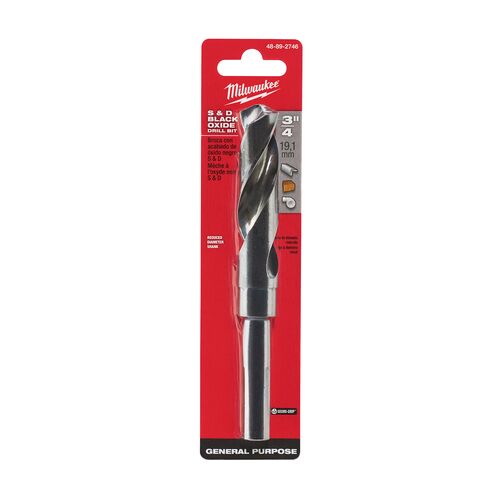 S & D Black Oxide Drill Bits - 3/4"