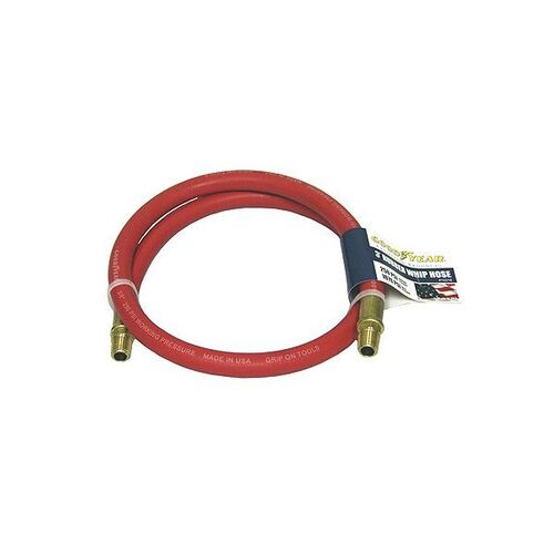 Rubber Whip Hose - 3/8" x 3'