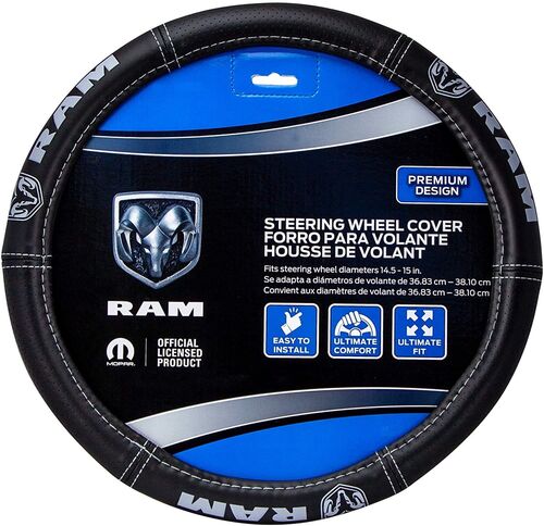 Dodge Ram Deluxe Elite Steering Gray Logo Wheel Cover