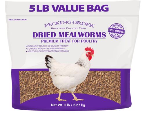 Dried Mealworm Treat -  5 lb