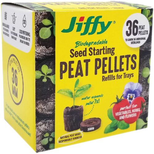 Biodegradable Seed Starting Peat Pellet Refill - 36mm