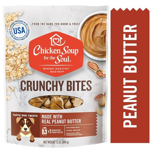 Dog Treats - Peanut Butter Crunchy Bites - 12 oz