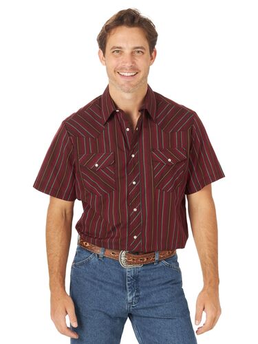 Men's Sport Western Short Sleeve Button Down Shirt