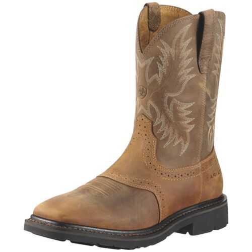 Men's Sierra Saddle Steel Toe 10" Pull-On Cowboy Boot