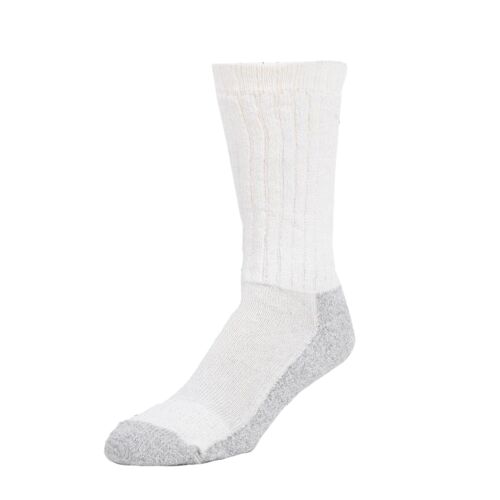 Men's White Steel Toe Boot Sock 2-Pack