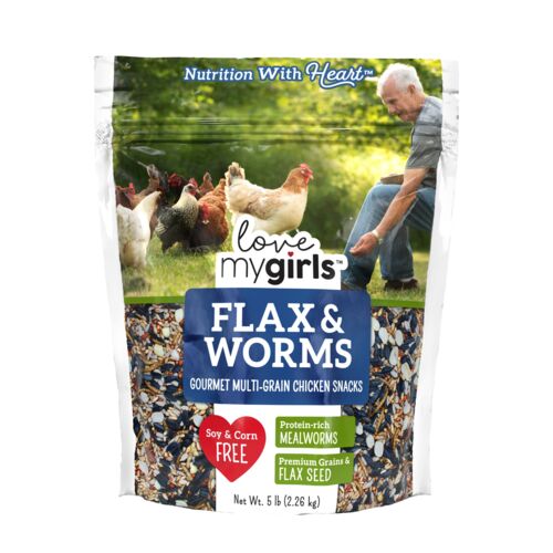 Flax & Worms Gourmet Multi-Grain Chicken Snacks - 5 Lb