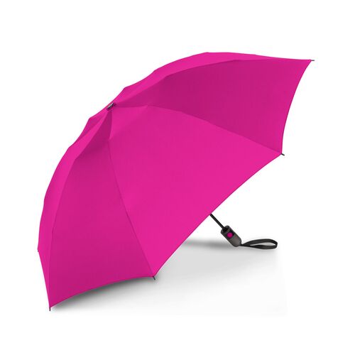Unbelievabrella Reverse Printed Compact 47" Arc Umbrella In Hot Pink