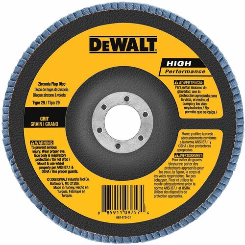 6 X 5/8" Type 29 Angle Grinder Flap Disc