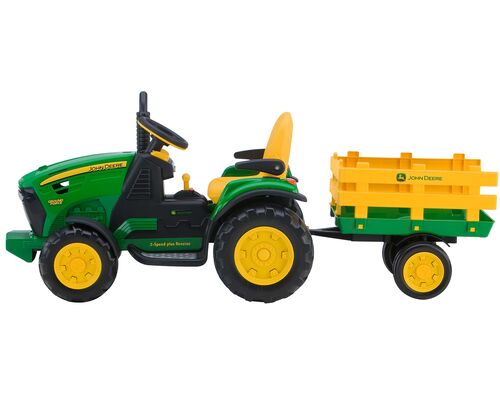 John Deere Ground Force 12V Tractor with Trailer
