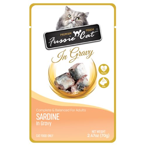 Sardine in Gravy Pouch Wet Cat Food - 2.47 oz