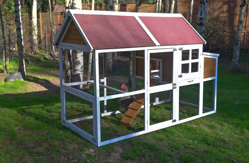 Chicken Coop Accessories - Tin Painted Sign For Coop Or Garden Decor
