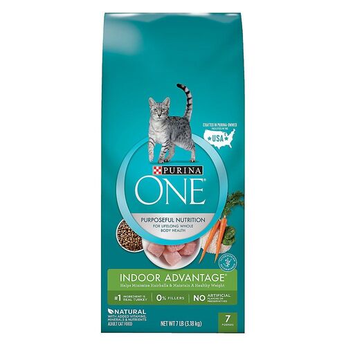 ONE Indoor Advantage Hairball & Healthy Management Formula For Cats 7 Lb