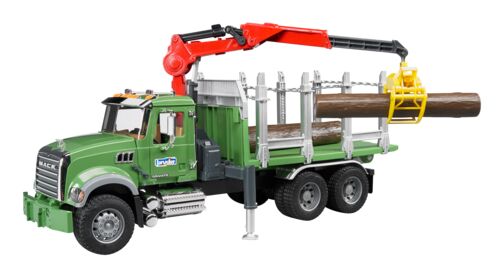MACK Granite Timber Truck With Loading Crane