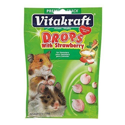 5.3 oz Vitakraft Hamster Drops Treat with Strawberry