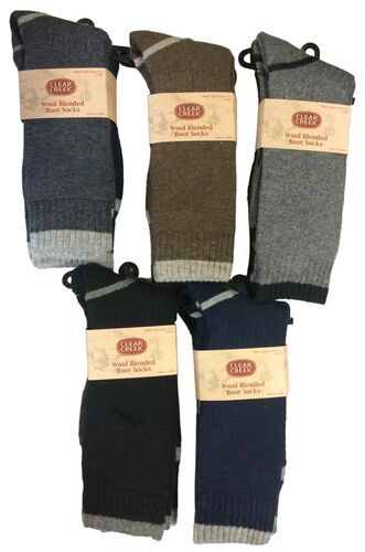 Men's Assorted Ultra Soft Wool Blend Socks - 2 Pack