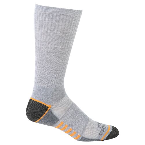 Men's Durable Crew Sock in Grey