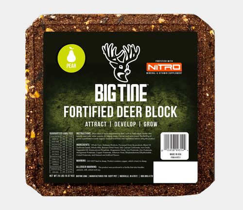 Fortified Pear Deer Block - 20 Lb