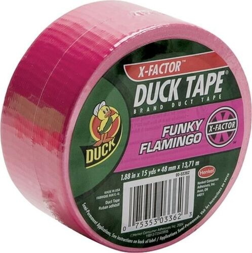 1.88" Width x 15 Yard Length Neon Pink Duct Tape