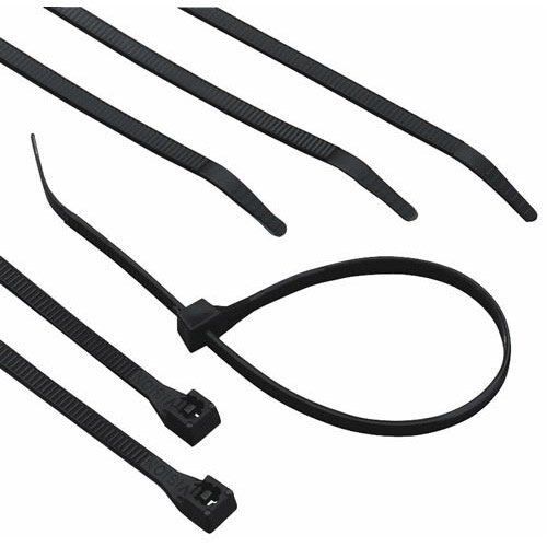 Black Nylon Cable Tie - 100-Pack