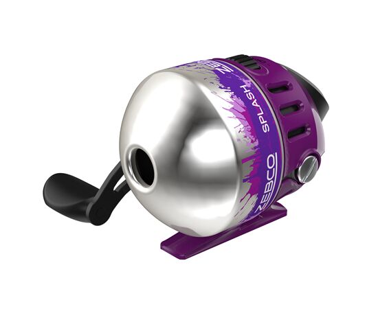 Zebco Splash Spincast Combo Rod and Reel with 10 lb Line Purple