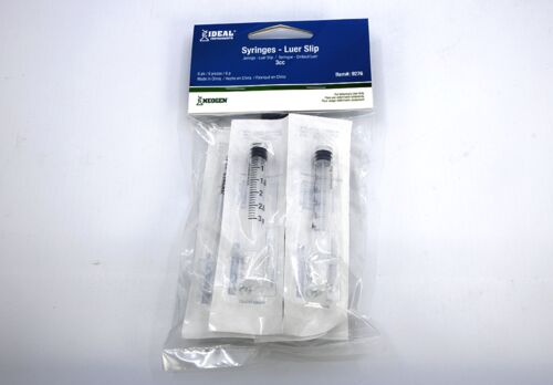 3cc Disposable Luer Slip Syringe - 6-Pack