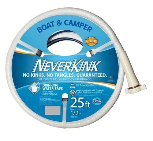 Neverkink Boat & Camper Water Hose - 1/2" x 25'