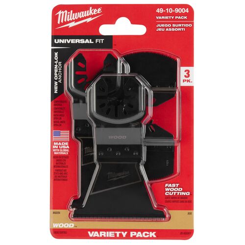 OPEN-LOK HCS Wood Multi-Tool Blade Variety Pack - 3-Piece