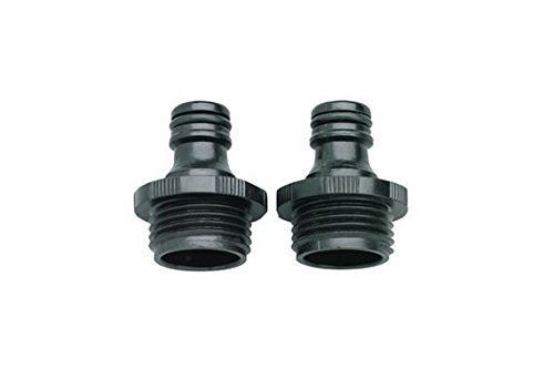 Plastic Male Thread Faucet & Hose Quick Connect Adapter - 2 pack