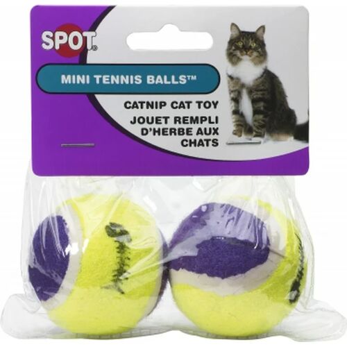 2 Pack Mini Tennis Ball Cat Toy