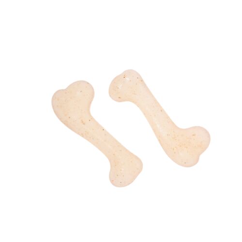 2-Pack 4" Durable Chew Dog Bones-Chicken Flavored