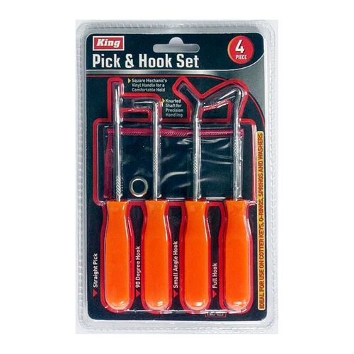 King Tool & Equipment 4 Piece Hook And Pick Set