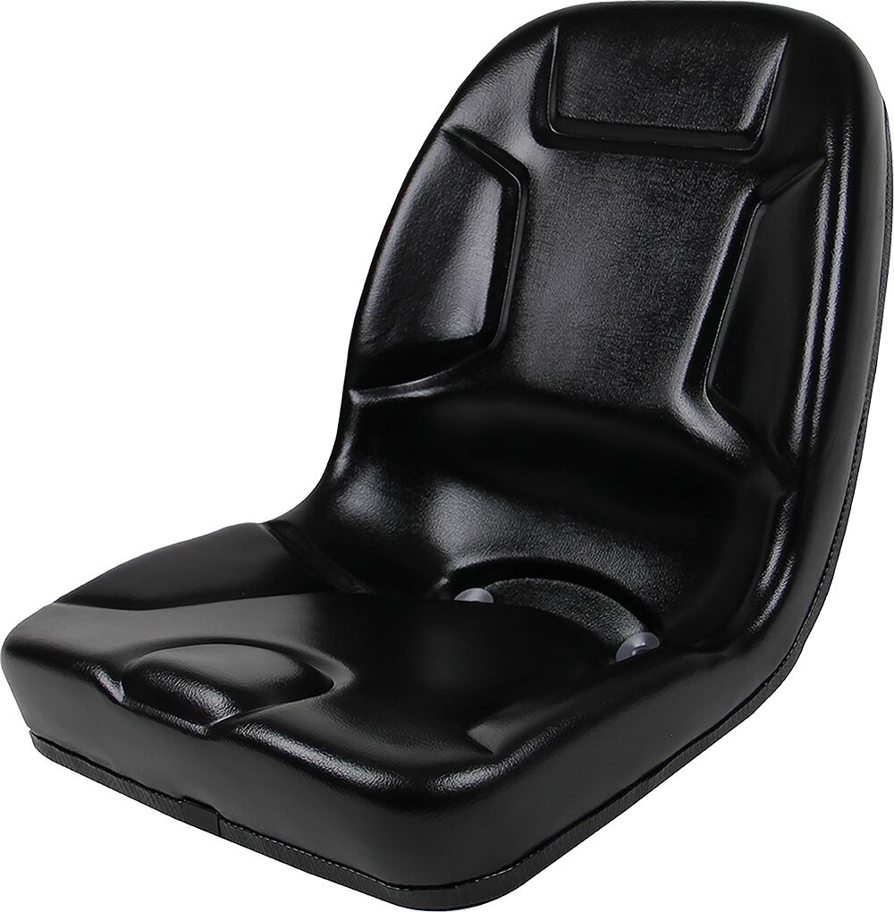 VEVOR Universal Tractor Seat – 2-Piece High-Back Vinyl Seat With Drain Hole, Fits Mowers, Forklifts, Skid Steers