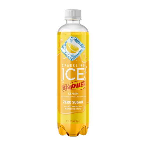 Starburst Lemon Flavored Sparkling Water - 17 oz