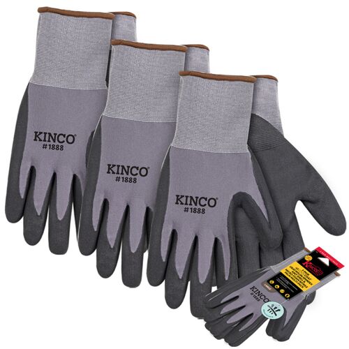 Men's Nylon Knit Shell & Micro-Foam Nitrile Palm Gloves