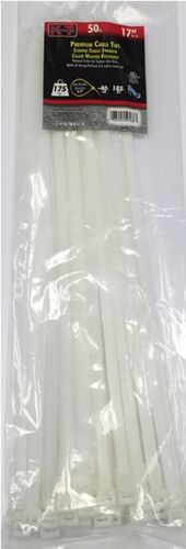 17" Extra Heavy Duty Cable Ties in Natural - 50/pk