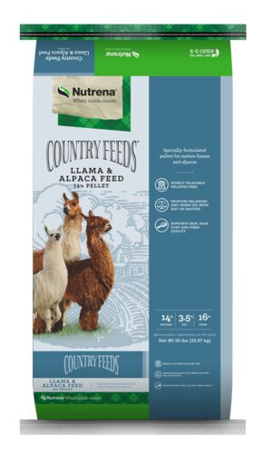 Country Feeds Llama & Alpaca Feed 14% Pellet - 50 lb