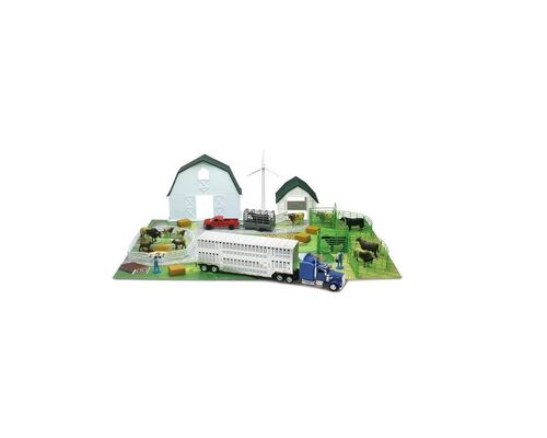 1:43 Cattle Ranch Truck/Barn Playset