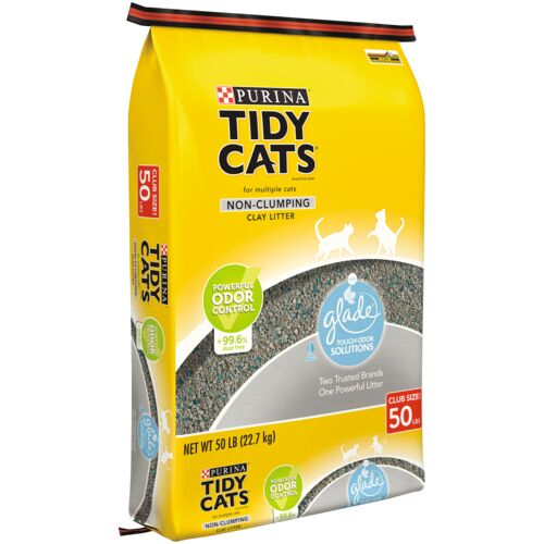 Tidy Cats Non-Clumping Cat Litter with Glade - 50 lbs