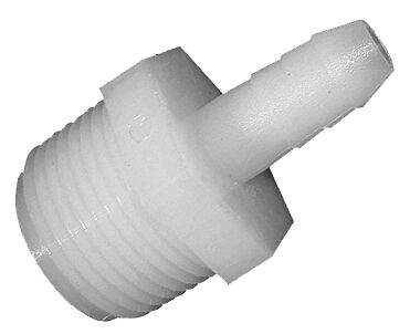Straight Adapter With Hose Barb