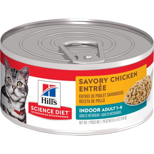 Adult Indoor Savory Chicken Entree Cat Food