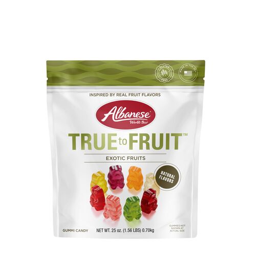 True to Fruit Exotic Fruits Gummi Bears - 25 oz