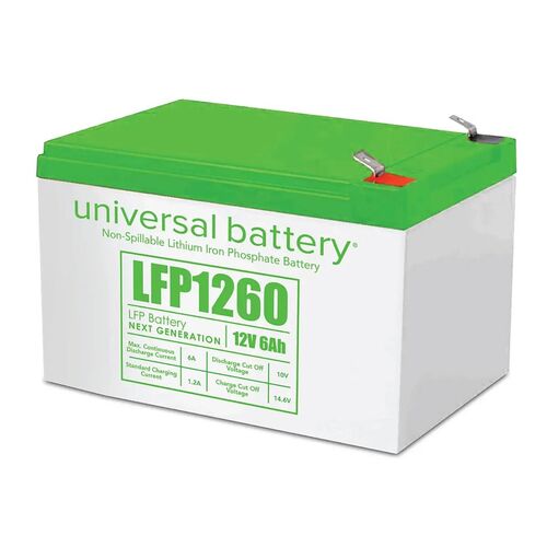 6 Amp Lithium 12V Battery