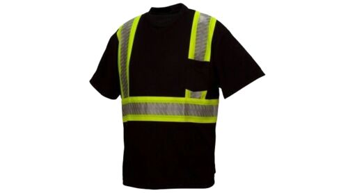 Men's Reflective With Broken Heat Sealed Tape T-Shirt