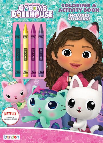 Coloring and Activity Book with Crayons - Assorted
