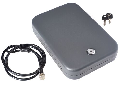 Lock Box with Cable and Keys - Large