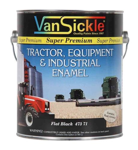 Tractor Equipment & Industrial Enamel - Flat Black