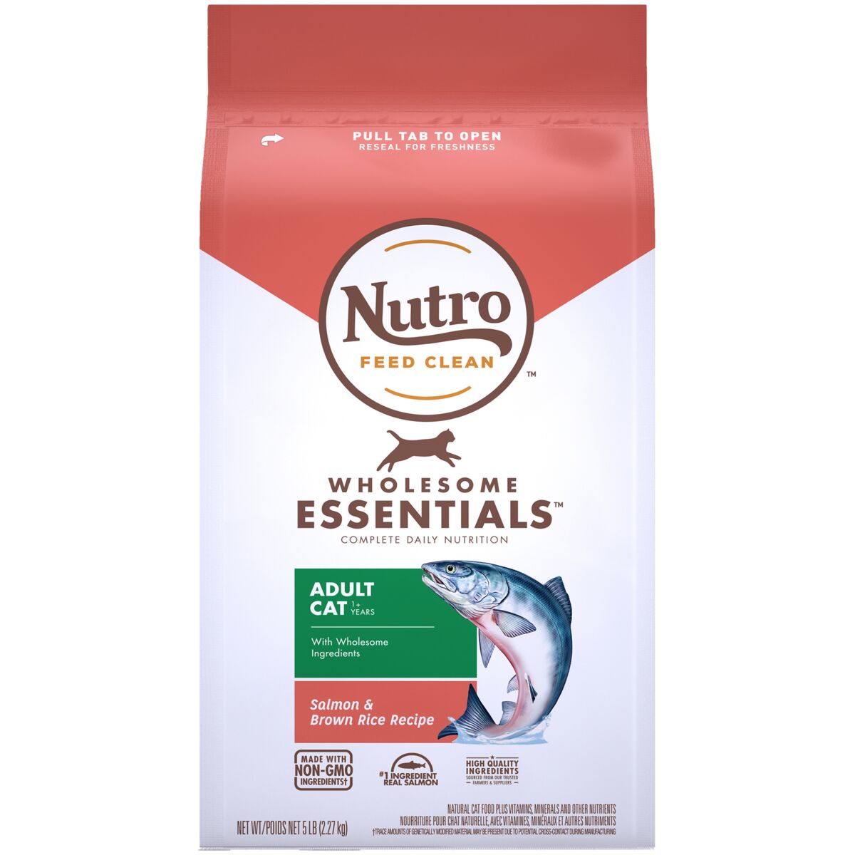 Wholesome Essentials Salmon & Brown Rice Adult Dry Cat Food